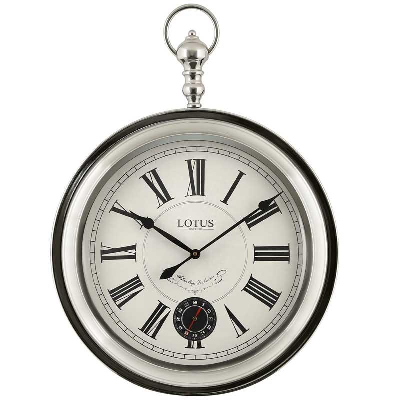 ساعت دیواری لوتوس کد JOLIET-M-4031-SILVER