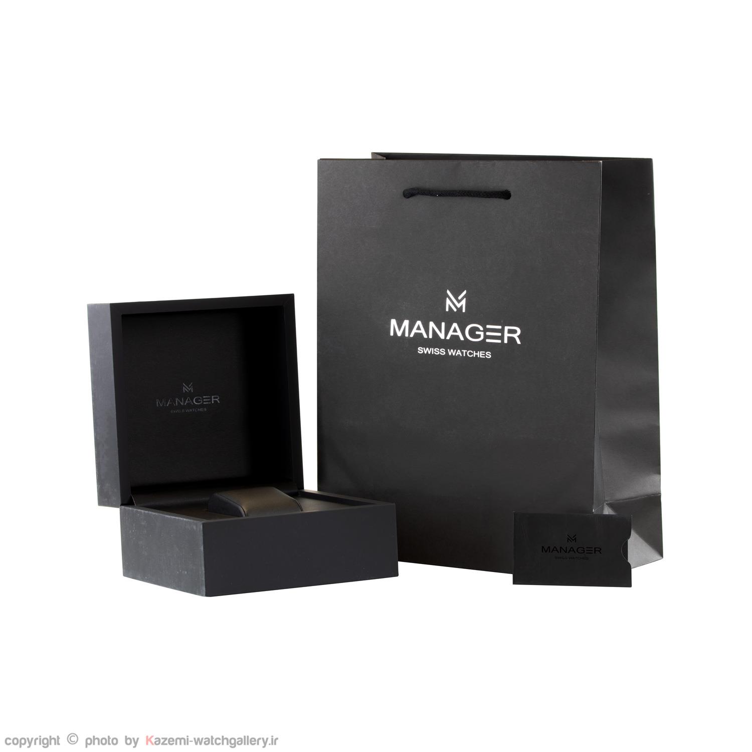 ساعت مچی منیجر مدل MAN-RP-08-BL